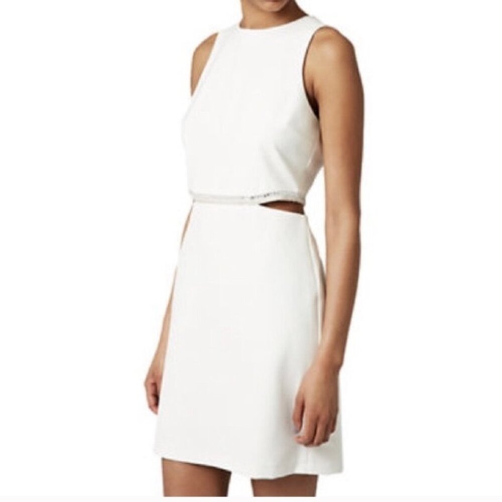 Elegant White Cutout Dress